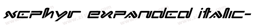 Xephyr Expanded Italic字体转换